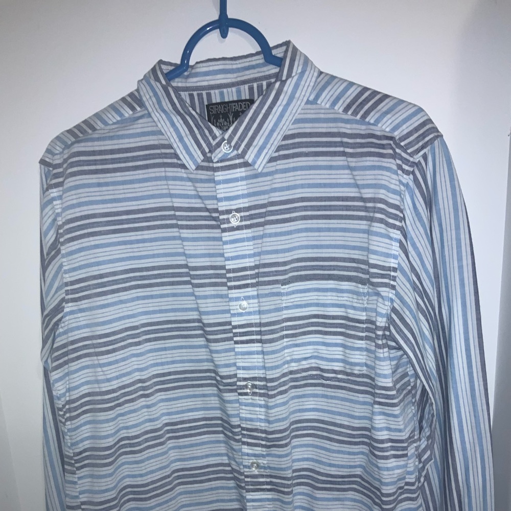SIRAIGHTFADED Men’s Stripe Shirt size Med